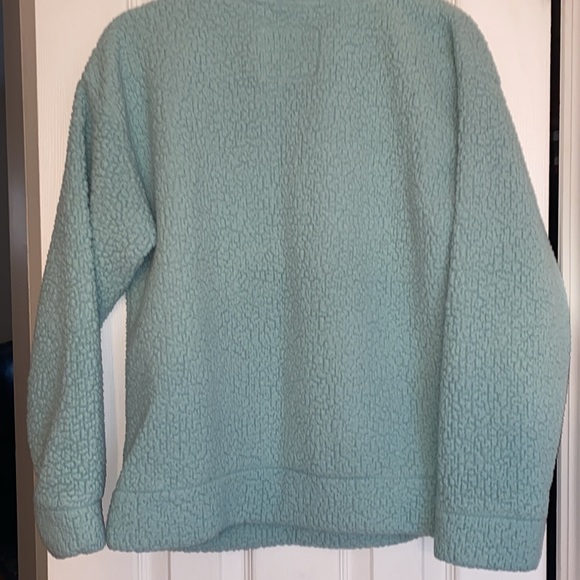 Muk Lunks-Teal fleece pullover crewneck. So soft and comfortable size M - Picture 3 of 5